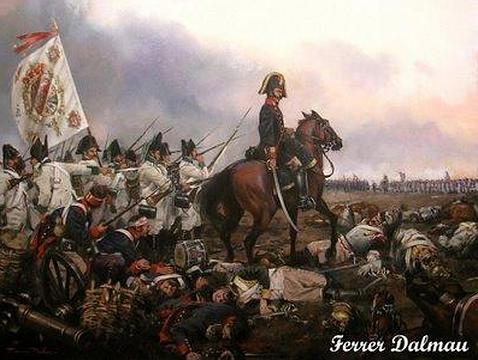 Cuadro del pintor Ferrer-Dalmau sobre la batalla de Bailén