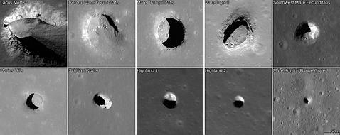 Agujeros en la Luna