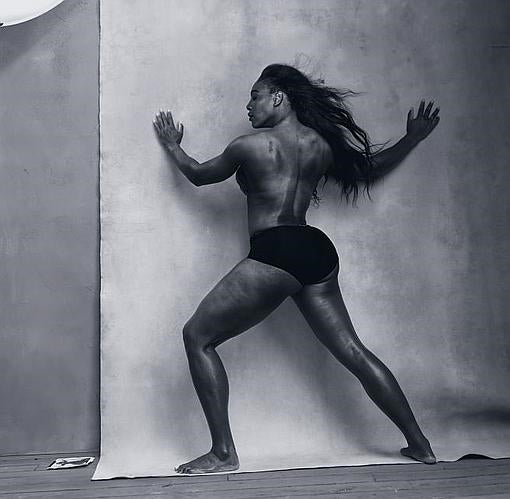 Serena, posando para el calendario Pirelli