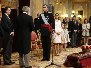 Don Felipe, en su proclamación como Rey de España el 19 de junio de 2014