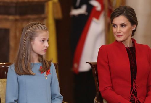 Doña Letizia y la Princesa Leonor