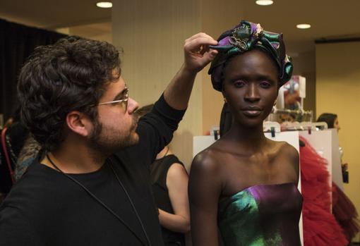 Betto García, durante el desfile de Christian Siriano