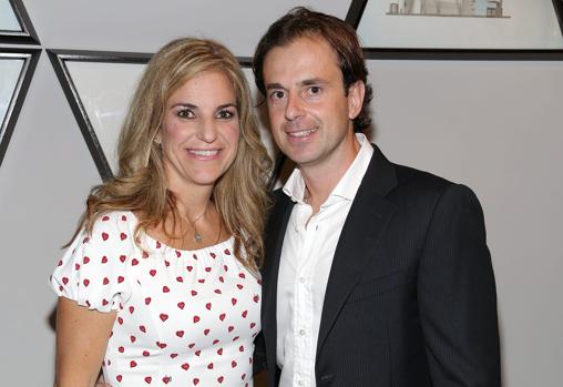Arantxa Sánchez Vicario y Josep Santcana