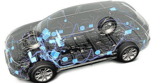 Los coches autónomos llevan más de una veintena de sensores. Disposición en un vehículo con la plataforma NEA, de PSA