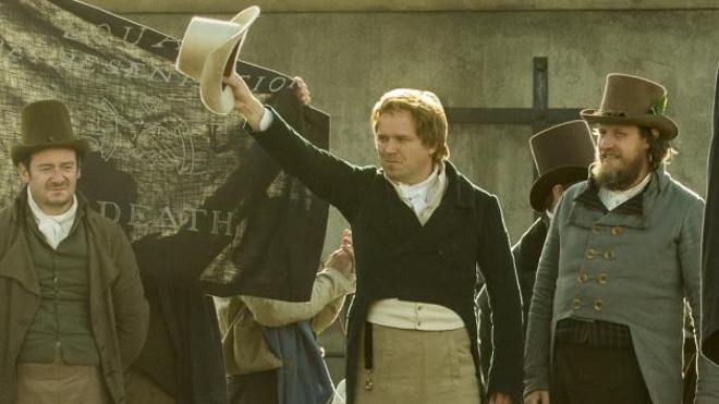 Rory Kenniar interpreta a Henry Hunt, el líder de la protesta