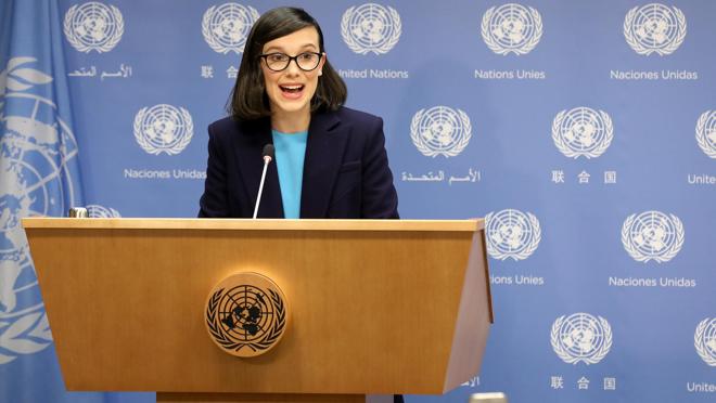 Millie Bobby Brown en la rueda de prensa con motivo del día del niño