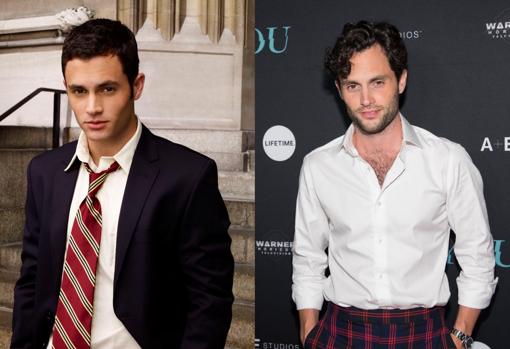 Penn Badgley en 2007 y 2019