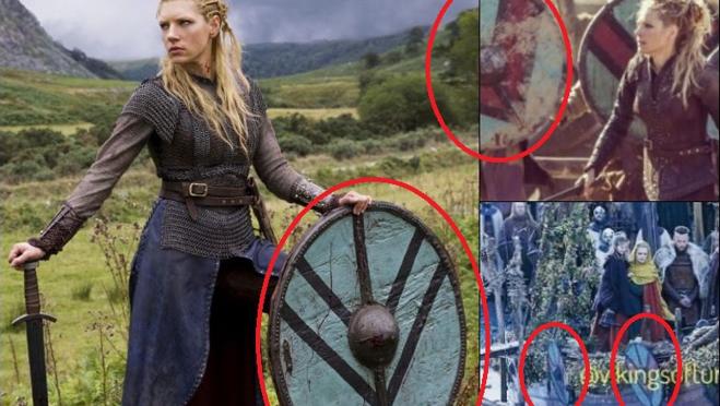 Los estandartes de Lagertha se corresponden con los del funeral