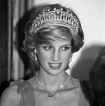 Lady di, con la tiara Lovers Knot