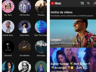 Fotografía de archivo del logotipo de YouTube reflejado en un ojo