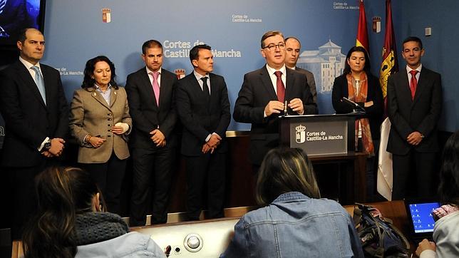 Marcial Marín durante su comparecencia en la Comisión de Economía y Presupuestos de las Cortes de Castilla-La Mancha