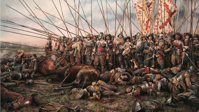 «Rocroi, el último Tercio», cuadro del pintor Augusto Ferrer-Dalmau