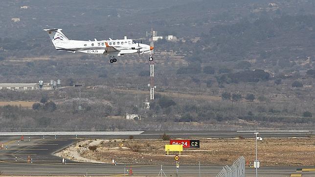 El aeropuerto de Castellón alberga su primer vuelo en pruebas