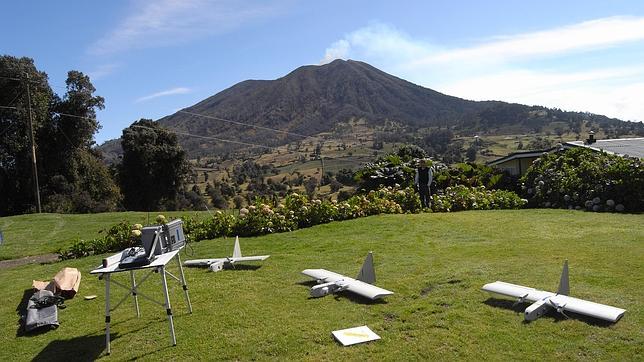 Drones para espiar volcanes