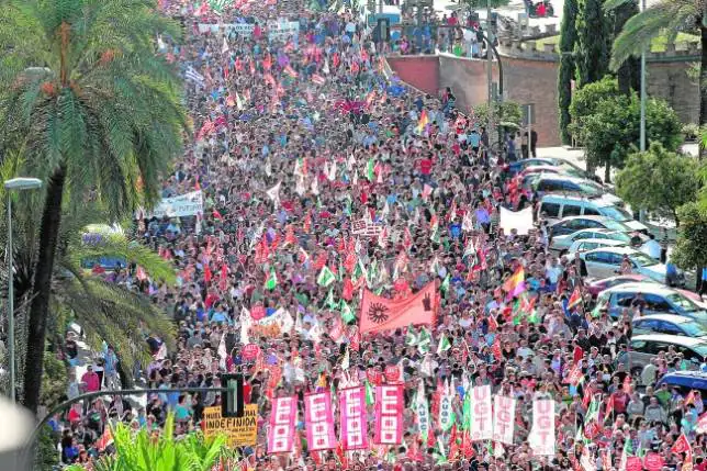 Las Manifestaciones Se Disparan Un 42% Desde 2010 Con Más De Un Millar