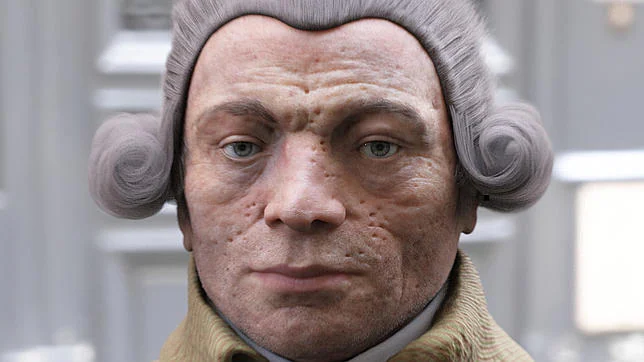 El rostro real de Robespierre, con ojeras y marcas de viruela