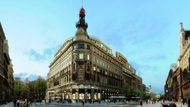Simulación del futuro complejo de Canalejas que albergará un hotel Four Seasons