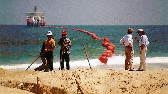El cable submarino que conecta el mundo