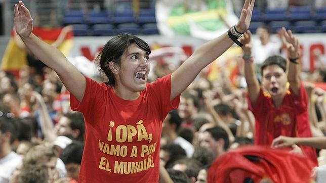Seguidores de la Selección Española de Baloncesto