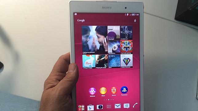 Detalle de la nueva tableta de Sony, la Xperia Z3 Tablet Compact