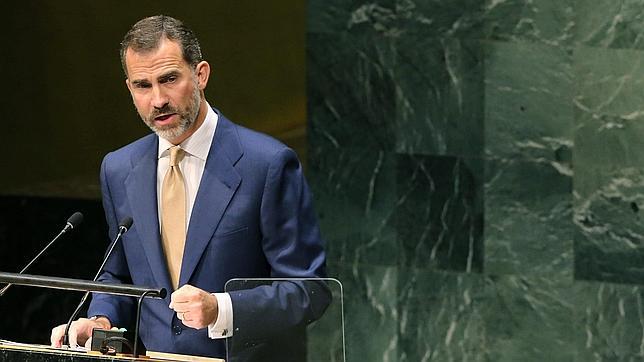 Don Felipe, durante su intervención