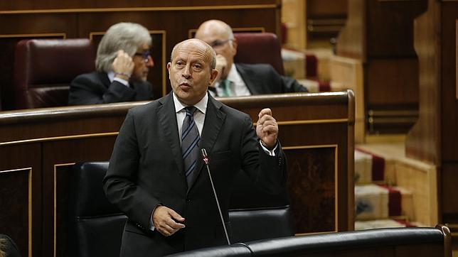 José Ignacio Wert, durante una comparecencia en el Congreso