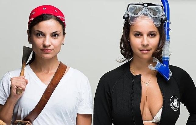 Katie y Justine, en tierra y bajo el mar, quieren popularizar la arqueología bien entendida y de forma sexy