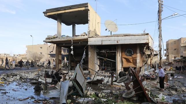Una casa destrozada en Raqqa