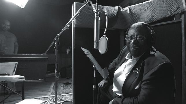 B.B. King, durante la grabación del álbum