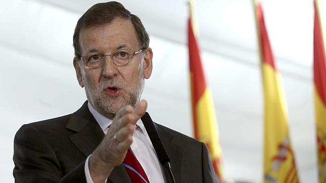 El presidente del Gobierno, Mariano Rajoy, en la fiesta de la Constitución del Congreso de los Diputados