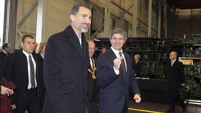 Don Felipe, en su reciente visita a Alemania