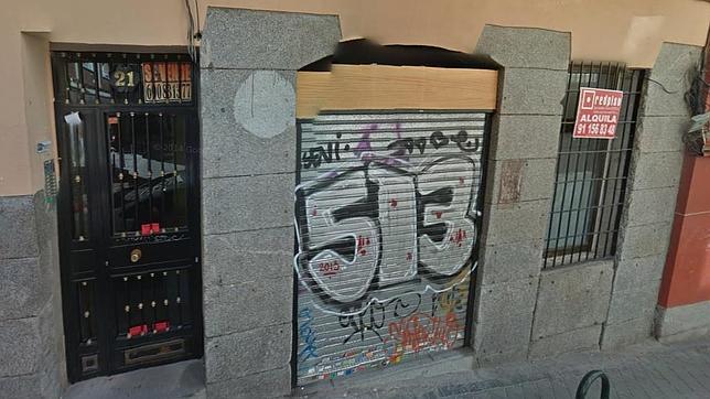 Local donde se ubica la sede de Podemos, en la calle Zurita, en una imagen de 2014