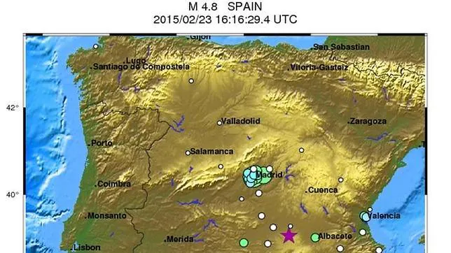 Un Terremoto Afecta A Madrid Y Otras Provincias Del Centro De Espana