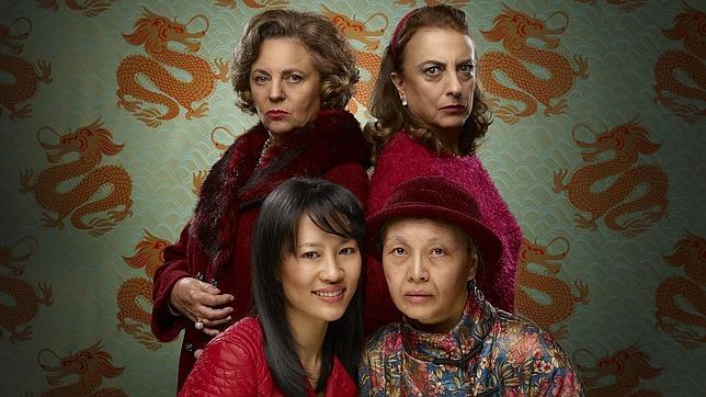 Gloria Muñoz, Lola Casamayor, Huichi Chiu y Chen Lu, las actrices de la obra