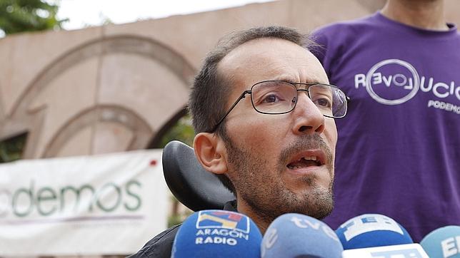 Pablo Echenique, candidato de Podemos a la Presidencia del Gobierno aragonés