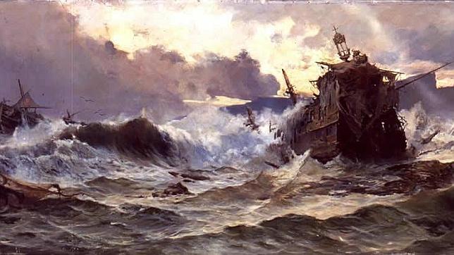 Hundimiento de un galeón
