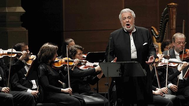 Plácido Domingo durante su actuación en el Liceo