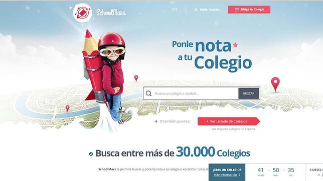 Captura de la portada web de SchoolMars