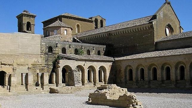 Vista parcial del histórico Monasterio de Sijena (Huesca)