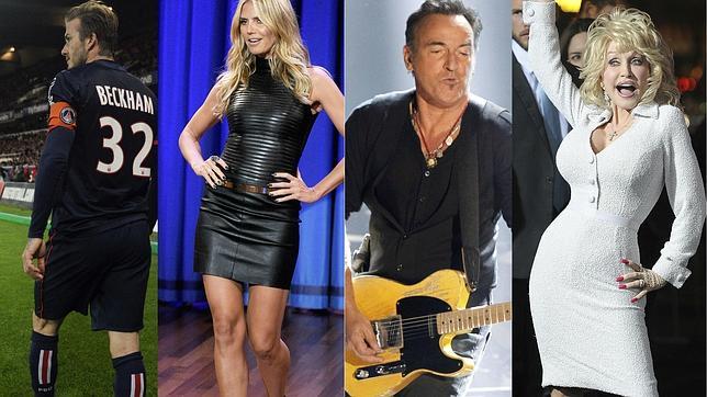 Beckham, Klum, Springsteen y Parton