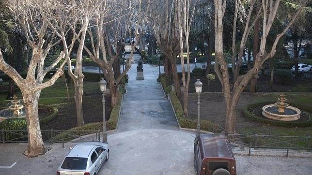 Los jardines del Palacio de Buenavista, en el Cuartel General del Ejército