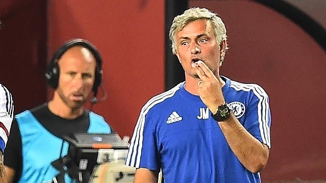 José Mourinho, ayer con el Chelsea