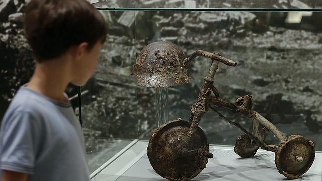 Restos del ataque nuclear en Hiroshima