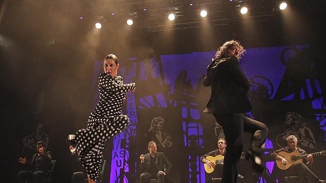 Sara Baras, en un momento de su espectáculo «Voces»
