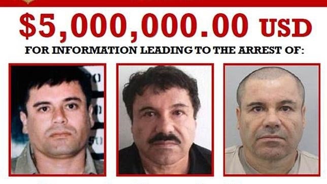 EE.UU. ofrece cinco millones de dólares por cualquier información que conduzca a la captura del narco mexicano «El Chapo» Guzmán