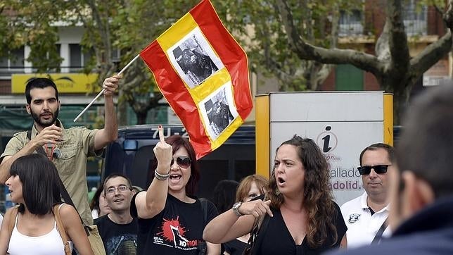 Manifestación ante la plaza de toros de Valladolid, el pasado miércoles
