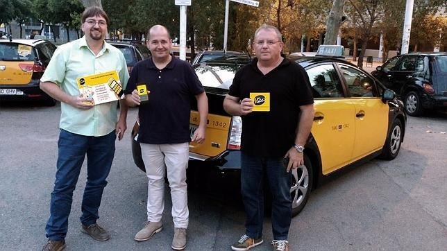 Los tres taxistas que han lanzado Ntaxi
