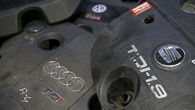 Carcasas del motor TDI procedentes de distintos vehículos