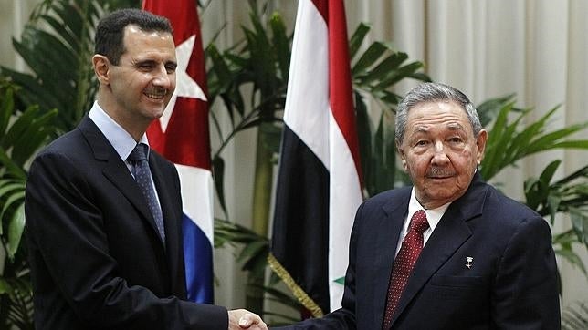 Bachar Al Asad, en su visita a Cuba en 2010