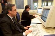 Florentino Pérez y Enrique Ortego contestan a los internautas. Ignacio Gil